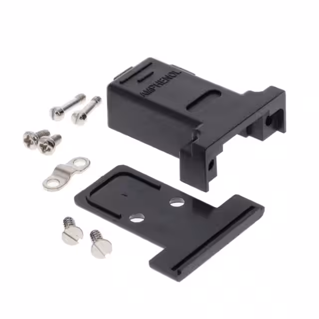 L17158706 Amphenol ICC (Commercial Products)  Capots de connecteurs D-Sub en forme de D